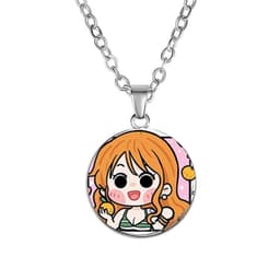 Vòng cổ in hình nhân vật ONE PIECE Đảo Hải Tặc ver Vuông game anime chibi xinh xắn phụ kiện trang sức 8