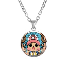 Vòng cổ in hình nhân vật ONE PIECE Đảo Hải Tặc ver Vuông game anime chibi xinh xắn phụ kiện trang sức 6