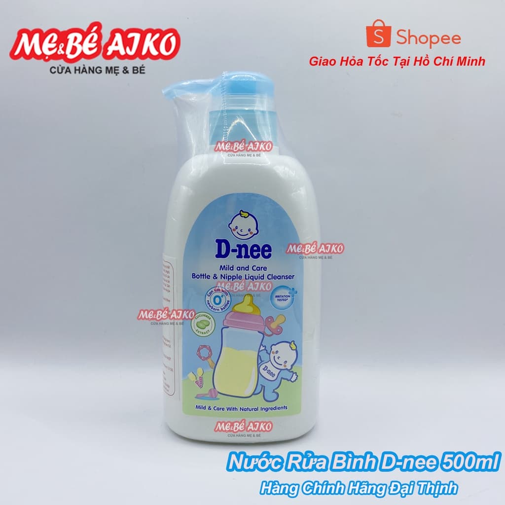 (Chính Hãng Đại Thịnh) Nước rửa bình sữa D-nee 500ml - Hàng Chính Hãng Dnee