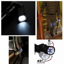 Gậy chống cho người già 2in1 gậy chống trượt, gậy batoong, kết hợp đèn pin chiếu sáng 3