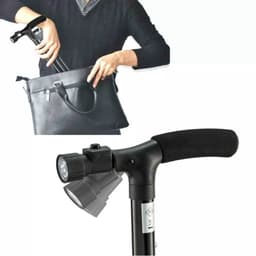 Gậy chống cho người già 2in1 gậy chống trượt, gậy batoong, kết hợp đèn pin chiếu sáng 5
