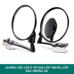 Gương cầu lồi ô tô gắn trên gương chiếu hậu xoay 360 độ nhìn rõ lốp trước lốp sau 1