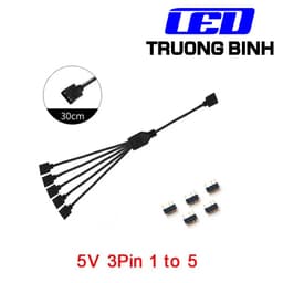 DÂY CHIA TÍN HIỆU ARGB SANG 5V3PIN KẾT NỐI LED FULL MÀU WS2812B VỚI MÁY TÍNH 5
