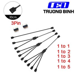 DÂY CHIA TÍN HIỆU ARGB SANG 5V3PIN KẾT NỐI LED FULL MÀU WS2812B VỚI MÁY TÍNH 1
