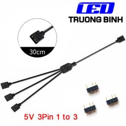 DÂY CHIA TÍN HIỆU ARGB SANG 5V3PIN KẾT NỐI LED FULL MÀU WS2812B VỚI MÁY TÍNH 4