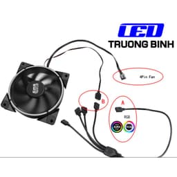 DÂY CHIA TÍN HIỆU ARGB SANG 5V3PIN KẾT NỐI LED FULL MÀU WS2812B VỚI MÁY TÍNH 6