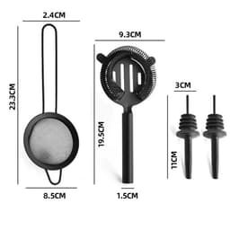Bộ 8 món inox pha chế shaker trà sữa cocktail cao cấp - T0505 3
