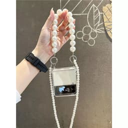[CÓ SẴN] Kèm thanh bản lề Ốp Z Flip 8 - Z Flip7 -  Flip5 - Flip6 5G nhựa cứng mỏng nhẹ 2 dây tháo rời dễ thương 7