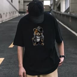 Áo phông tay lỡ nam nữ PUG quý ông áo thun form rộng 3