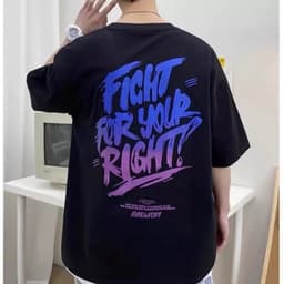 Áo tay lỡ FIGHT FOR YOUR RIGHT form rộng áo phông nam nữ đẹp 5
