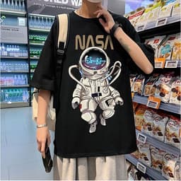 Áo thun tay lỡ form rộng PHI HÀNH GIA NASA BAY áo nam nữ đẹp 1