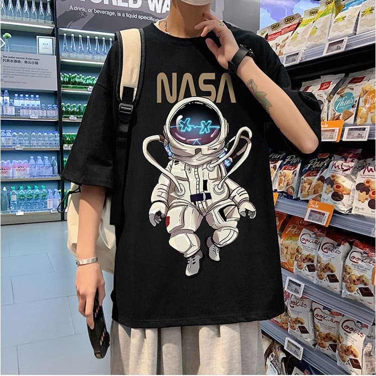 Áo thun tay lỡ form rộng PHI HÀNH GIA NASA BAY áo nam nữ đẹp