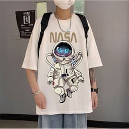 Áo thun tay lỡ form rộng PHI HÀNH GIA NASA BAY áo nam nữ đẹp 2