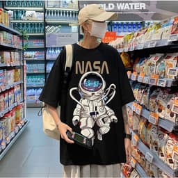 Áo thun tay lỡ form rộng PHI HÀNH GIA NASA BAY áo nam nữ đẹp 3
