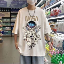 Áo thun tay lỡ form rộng PHI HÀNH GIA NASA BAY áo nam nữ đẹp 4