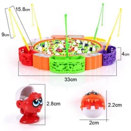 [Giá tại xưởng] Bộ đồ chơi câu cá loại to 45 con đĩa xoay có nhạc fishing - Trò chơi giáo dục cho bé trai và b 6