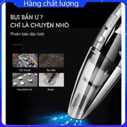 Máy hút bụi cầm tay mini không dây hút bụi ô tô cao cấp siêu mạnh 4