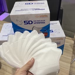 Khẩu trang 5D hộp 100 chiếc 3 lớp - Khẩu Trang kháng khuẩn 6