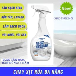 Dung dịch tẩy rửa nhà tắm, vòi inox, cặn canxi nhà tắm Fansen 500ML 7
