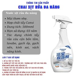 Dung dịch tẩy rửa nhà tắm, vòi inox, cặn canxi nhà tắm Fansen 500ML 6