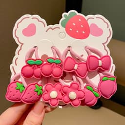 Set 10 Dây Buộc Tóc Gấu Lotso Hoạt Hình Dễ Thương Cho Bé Gái🍀FREESHIP🍀Chun buộc tóc gấu dâu cho nữ VINBEO 6