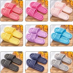 #Dép xốp mang trong nhà có lỗ thoát nước chống trượt 8