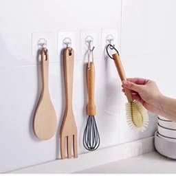 Combo 10 Móc Dán Tường Chịu Lực Trong Suốt Treo Đồ Dùng Siêu Chắc 8