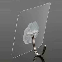 Combo 10 Móc Dán Tường Chịu Lực Trong Suốt Treo Đồ Dùng Siêu Chắc 7