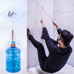 Combo 10 Móc Dán Tường Chịu Lực Trong Suốt Treo Đồ Dùng Siêu Chắc 1