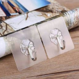 Combo 10 Móc Dán Tường Chịu Lực Trong Suốt Treo Đồ Dùng Siêu Chắc 6