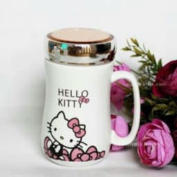 Ca (cốc) Sứ Giữ Nhiệt Nắp Bạc ( hình ngẫu nhiên) 1