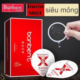 Bao Cao Su BANBENT 0.01 siêu mỏng, nhiều gel bôi trơn, gân gai, truyền nhiệt tốt, hương thơm Hộp 10 Bao Omi health 7