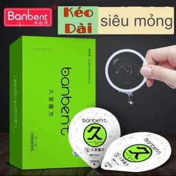 Bao Cao Su BANBENT 0.01 siêu mỏng, nhiều gel bôi trơn, gân gai, truyền nhiệt tốt, hương thơm Hộp 10 Bao Omi health 6
