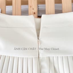 [𝑻𝒉𝒆𝑴𝒂𝒚 x 𝐐𝐂𝐂𝐂] Chân Váy Dạ Xếp Ly Ngắn Chữ A Cạp Cao 2 Lớp Có Lót Quần Hàng Quảng Châu Cao Cấp Nữ 5
