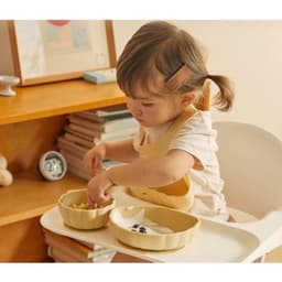 Bát Ăn Dặm Cho Bé Hình Sò Có Nắp Tgm Nội Địa Hàn Quốc 8