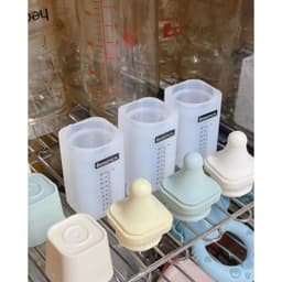 Bình chia thuốc, bình chia siro, bình cho bé uống thuốc 100% silicon Bebepick Whia Hàn quốc 6