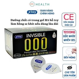 Bao cao su XTOY siêu mỏng, kéo dài thời gian, nhiều gel bôi trơn Hộp 10 bcs - 18Centi 2