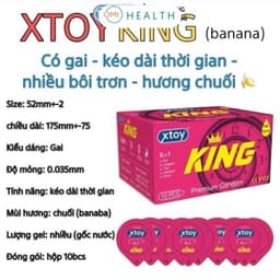 Bao cao su XTOY siêu mỏng, kéo dài thời gian, nhiều gel bôi trơn Hộp 10 bcs - 18Centi 6