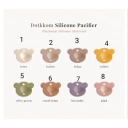 Ti giả, ti ngậm silicon Dottodot Hàn quốc cho bé 5