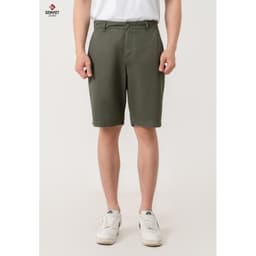 Quần Ngố Nam GENVIET Chất Liệu Kaki Đơn Giản Lịch Lãm, Quần Ngố Kaki Nam Form Suông Rộn 8580 1