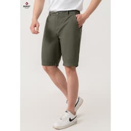 Quần Ngố Nam GENVIET Chất Liệu Kaki Đơn Giản Lịch Lãm, Quần Ngố Kaki Nam Form Suông Rộn 8580 2