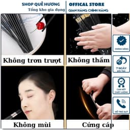 Bộ 10 đôi Đũa Mạ Vàng Hàn Quốc Nhựa Đen Nhật Cao Cấp Chống Trơn Chống Mốc Chịu Nhiệt CAO CẤP - M276 3