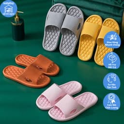 Dép Xốp Đi trong nhà, Văn Phòng EVA họa tiết TĂM TRÁM chống trơn trượt, chống nước 3
