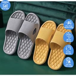 Dép Xốp Đi trong nhà, Văn Phòng EVA họa tiết TĂM TRÁM chống trơn trượt, chống nước 5