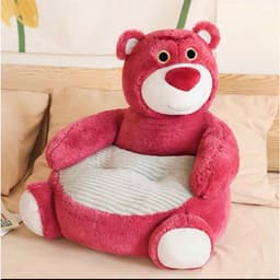 Ghế bệt, Ghế tựa lưng Gấu Dâu Lotso Hồng Siêu êm giá rẻ nhà MIU GẤU XINH 2