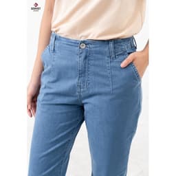 [ẨN] Quần dài Nữ Genviet vải Jeans Đơn giản form quần Tâ 8523 5