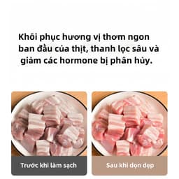 Máy rửa thực phẩm rau quả đa chức năng tự động,Sát khuẩn bằng công nghệ ion,Đồ dùng nhà bếp hiện đại nhất,8 chế độ 4