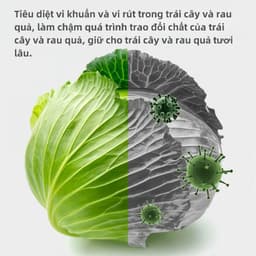 Máy rửa thực phẩm rau quả đa chức năng tự động,Sát khuẩn bằng công nghệ ion,Đồ dùng nhà bếp hiện đại nhất,8 chế độ 6