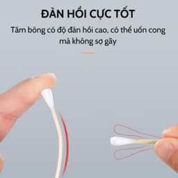 Túi 100c Bông Ngoáy Tai Vệ sinh tai Cán Gỗ -TH878 4