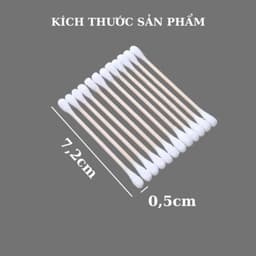 Túi 100c Bông Ngoáy Tai Vệ sinh tai Cán Gỗ -TH878 3